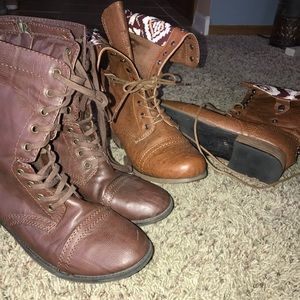 TWO pairs of combat boots!
